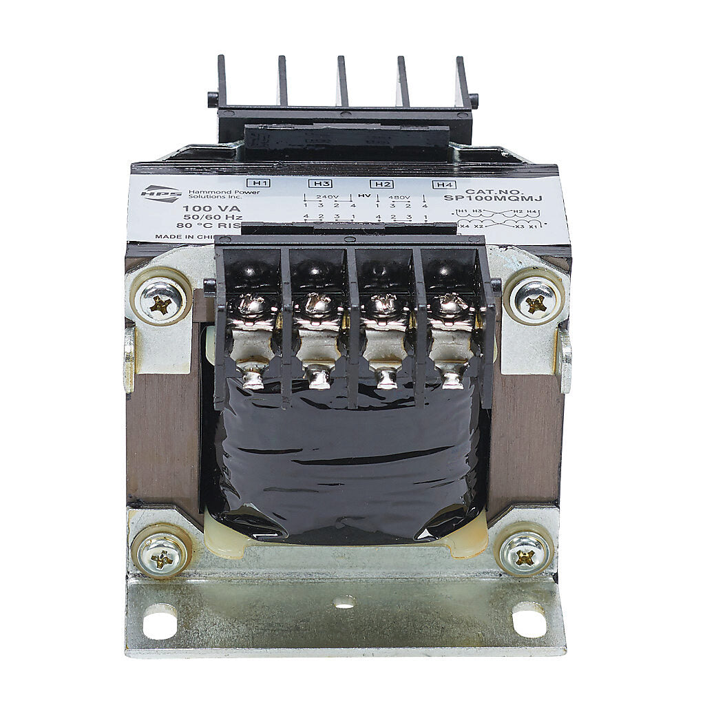 Hammond Power Solutions SP100MQMJ Transformer | 240x480V Primary 120x240V Secondary 50/60Hz Copper Windings Seismic Certified