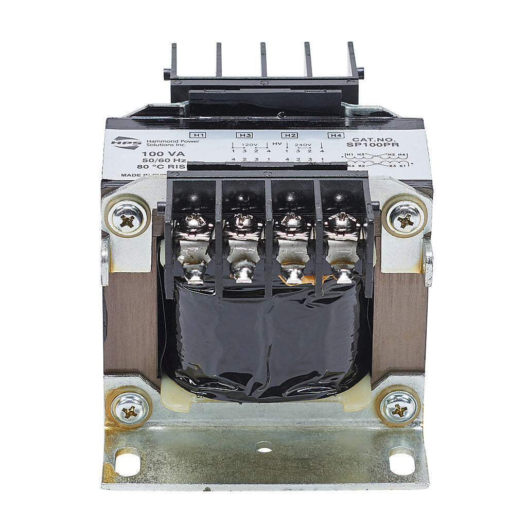 Hammond Power Solutions SP100PR Transformer | 120x240V Primary 12x24V Secondary 50/60Hz Seismic Compliant