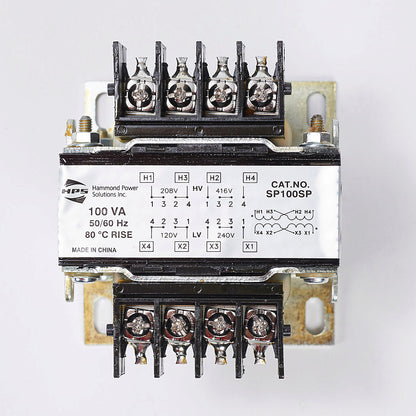 Hammond Power Solutions SP100SP Transformer | 208x416V Primary 120x240V Secondary 50/60Hz Seismic Compliant