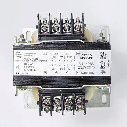 Hammond Power Solutions SP250PR Transformer | 120x240V to 12x24V 50/60Hz