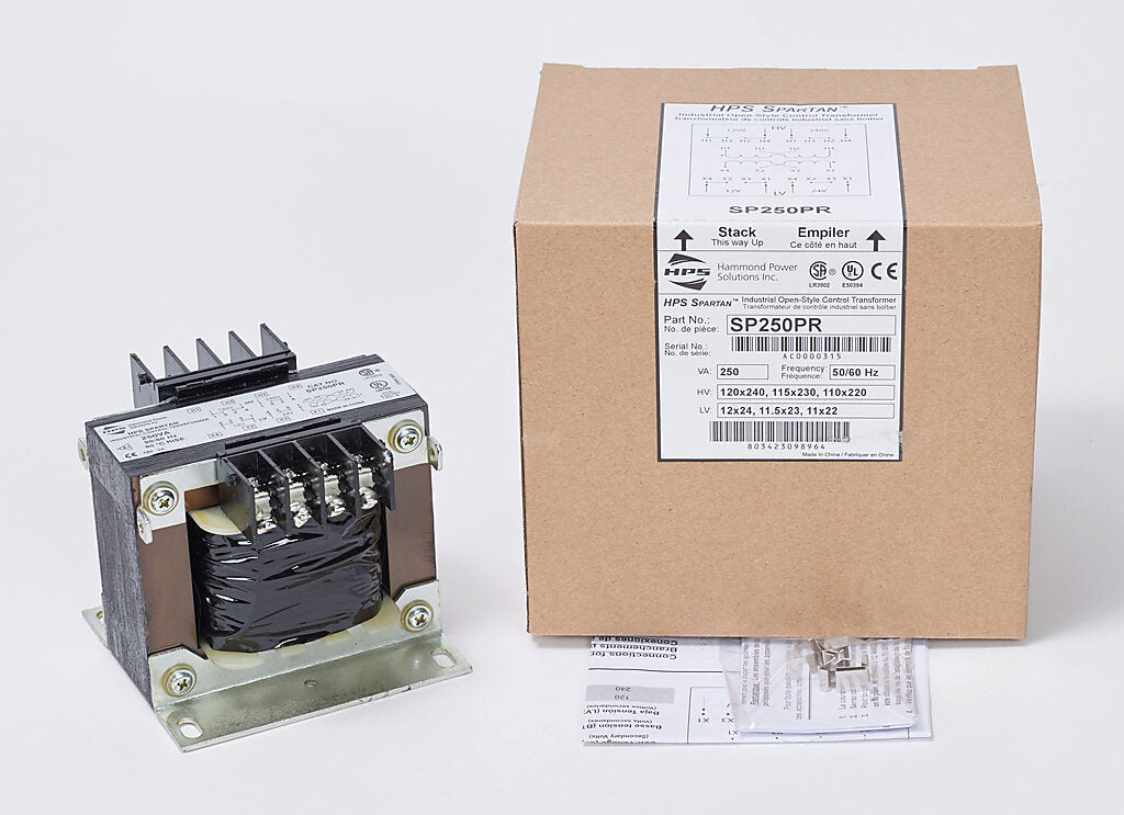 Hammond Power Solutions SP250PR Transformer | 120x240V to 12x24V 50/60Hz