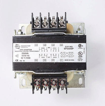 Hammond Power Solutions SP250SP Transformer | 208x416V Primary 120x240V Secondary Seismic Rated