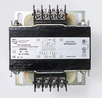 Hammond Power Solutions SP500ACP Transformer 600/480V to 120x240V Seismic Compliant