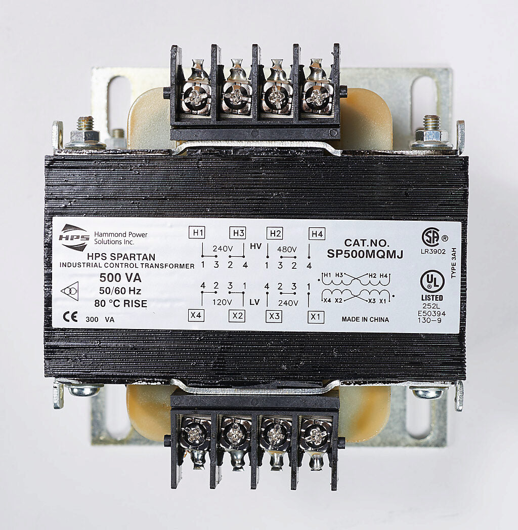 Hammond Power Solutions SP500MQMJ Transformer | 240x480V Primary 120x240V Secondary 50/60Hz Seismic Compliant