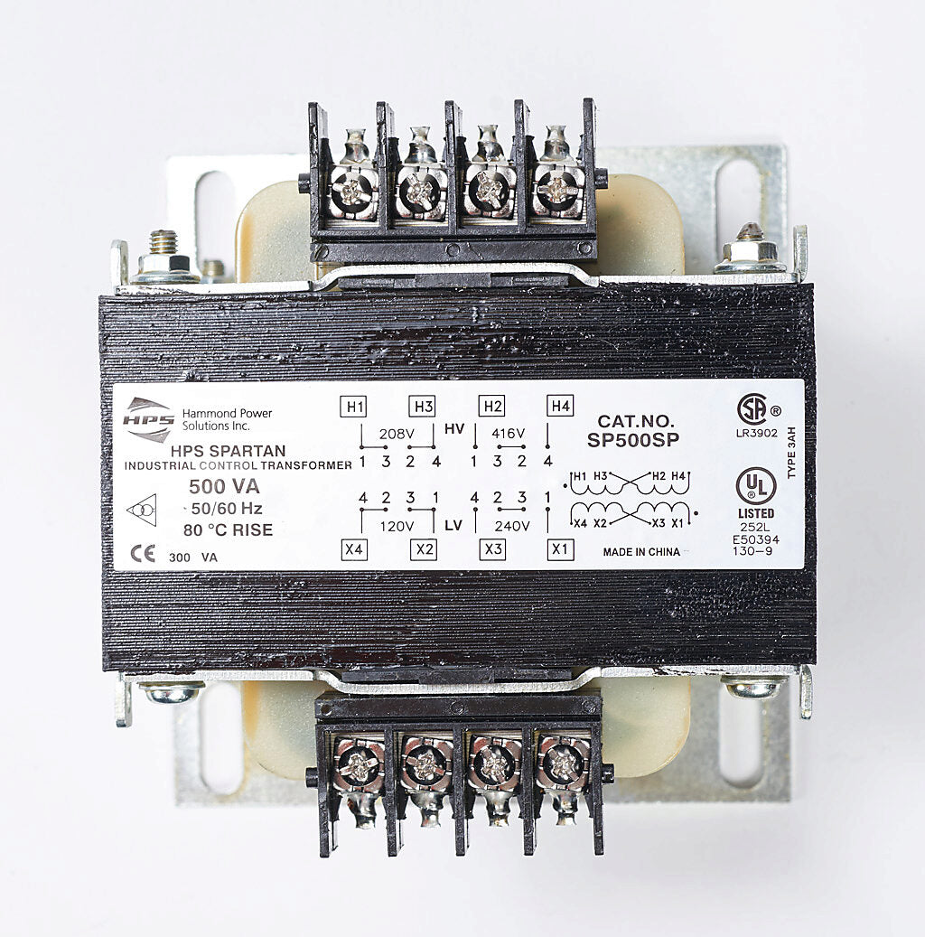 Hammond Power Solutions SP500SP Transformer | 208x416V Primary 120x240V Secondary 50/60Hz Copper Seismic Compliant