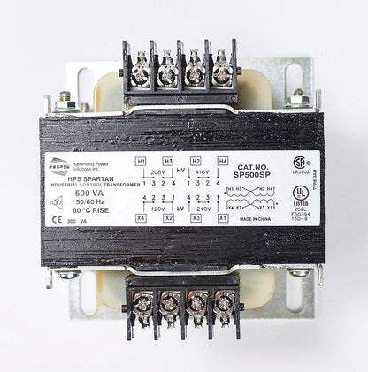 Hammond Power Solutions SP500SP Transformer | 208x416V Primary 120x240V Secondary 50/60Hz Copper Seismic Compliant