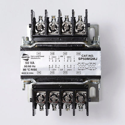 Hammond Power Solutions SP50MQMJ Transformer | 240x480V Input 120x240V Output Seismic Compliant