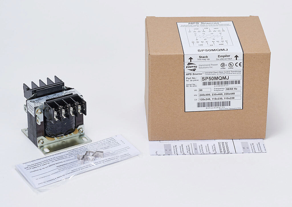 Hammond Power Solutions SP50MQMJ Transformer | 240x480V Input 120x240V Output Seismic Compliant