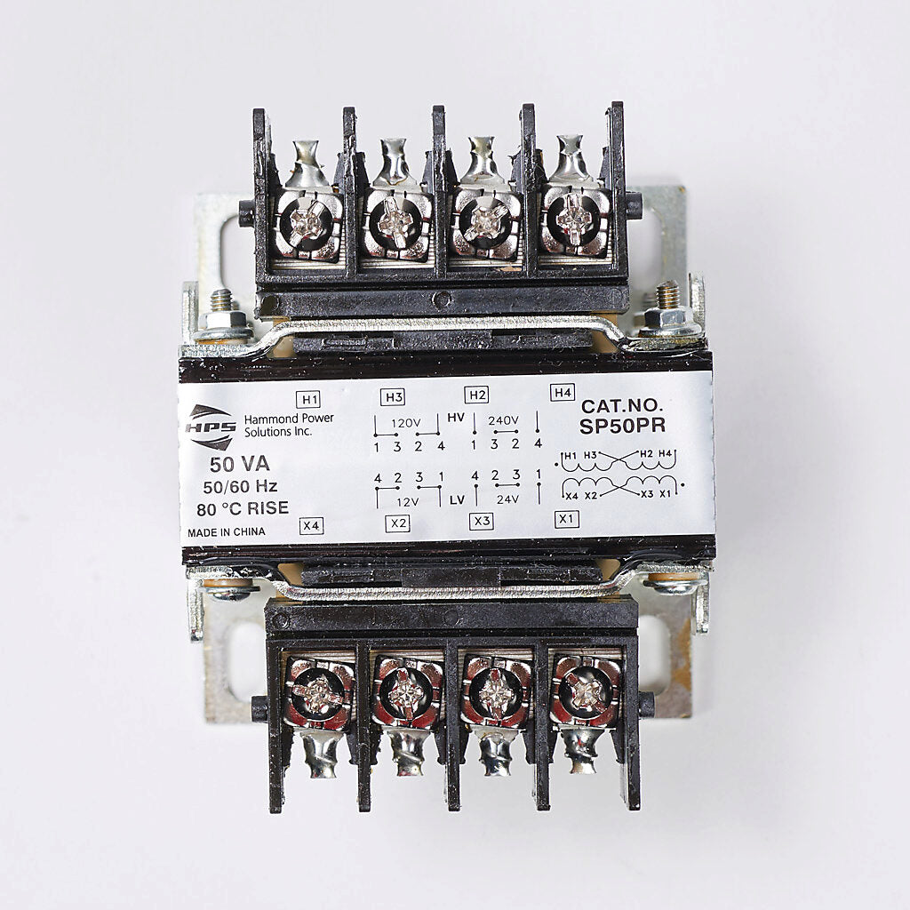 Hammond Power Solutions SP50PR Transformer | 120x240V Primary 12x24V Secondary Seismic Compliant