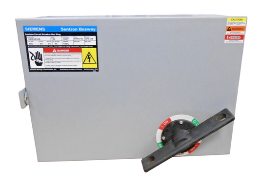 Siemens SXID4630 Bus Plug | 100A 600V 3P 4W 200kA@480V R,H,K Fuses Sentron SXID