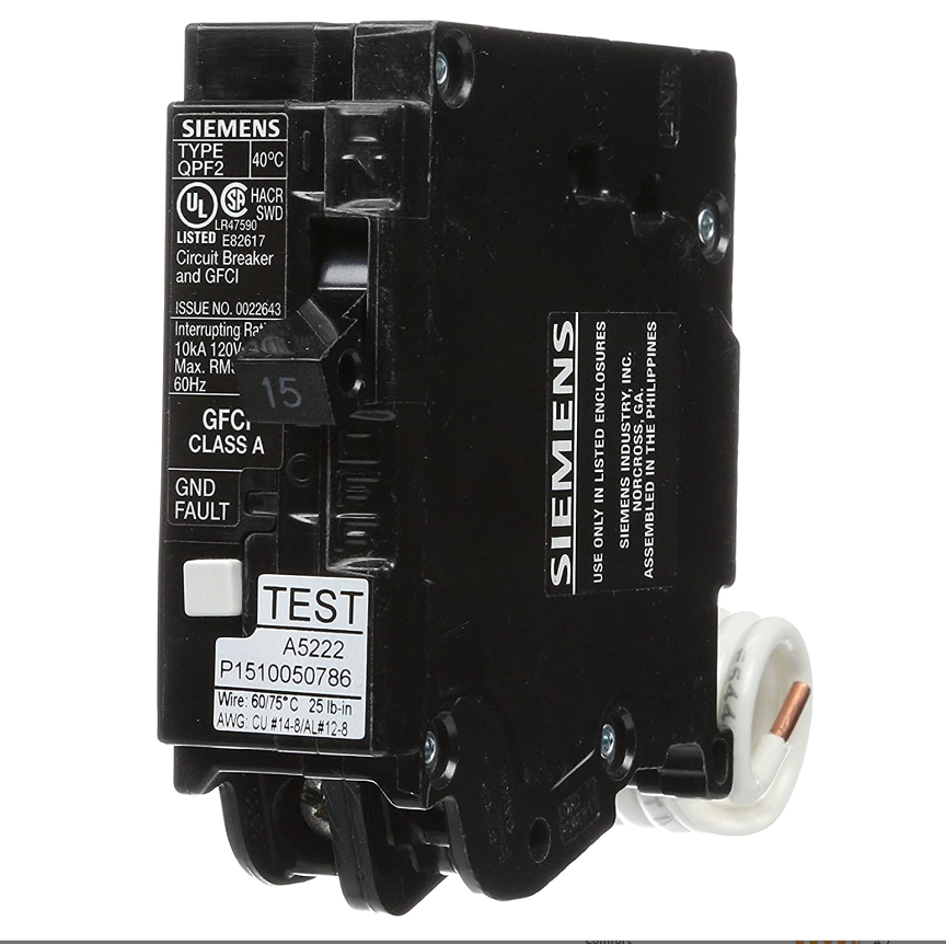 QF115A - SIemens Plug-In 15 Amp 1 Pole Circuit Breaker - Essential Electric Supply
