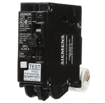 QF115A - SIemens Plug-In 15 Amp 1 Pole Circuit Breaker - Essential Electric Supply