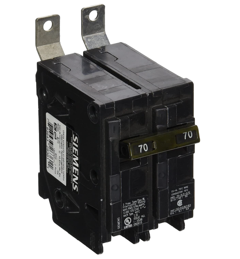 B270 - SIemens Bolt-On 70 Amp 2 Pole Circuit Breaker - Essential Electric Supply