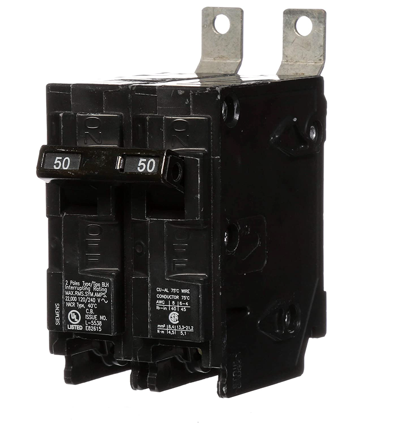 B250H - SIemens Bolt-On 50 Amp 2 Pole Circuit Breaker - Essential Electric Supply