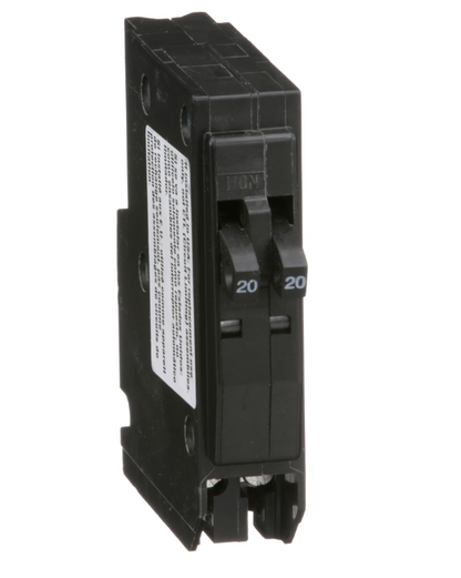 Square D QO2020 Circuit Breaker | 120/240V 20A 2P Plug-In 10kA@120V QO Series