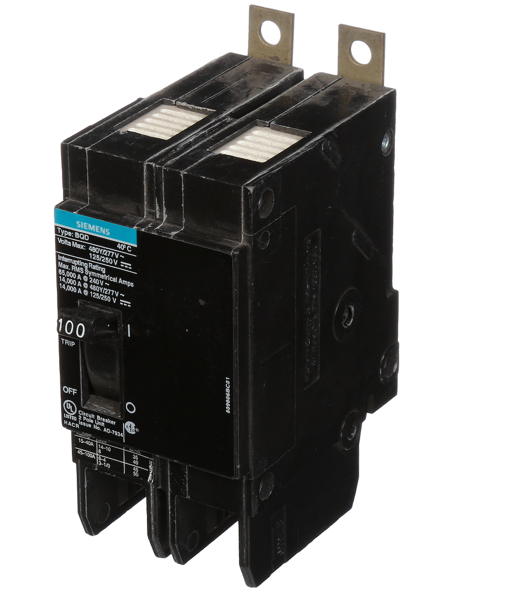 BQD2100 - SIemens/ ITE Bolt-On 100 Amp 2 Pole Circuit Breaker - Essential Electric Supply