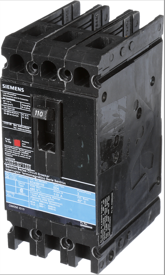 ED43B110 - SIemens Bolt-On 110 Amp 3 Pole Circuit Breaker - Essential Electric Supply