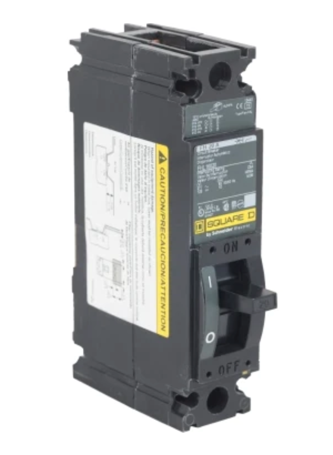FHL16045 - Square D Feed-Thru 277V 45A 1 pole circuit breaker 25kA@277V - Essential Electric Supply