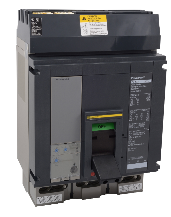 Square D PJA36100U31A Molded Case Circuit Breaker 600V 1000A 3 Pole - Essential Electric Supply