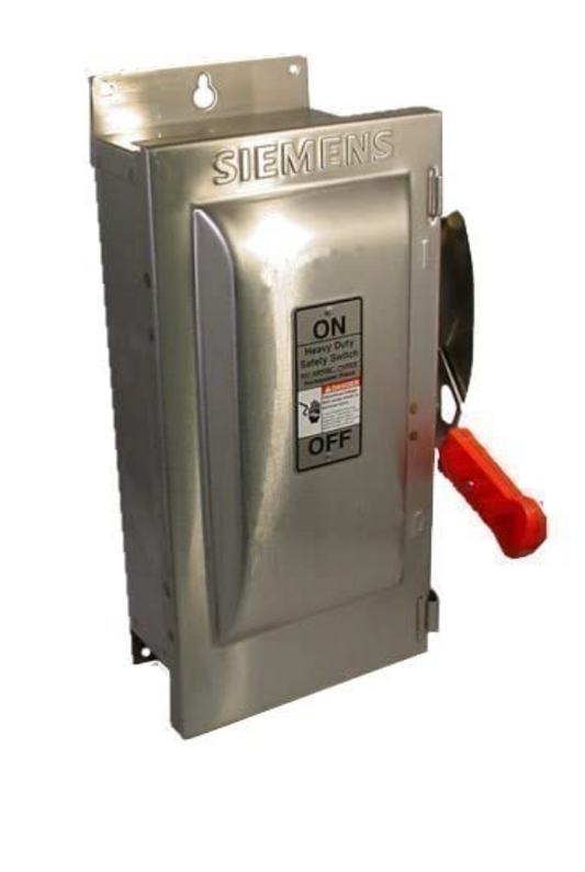 Siemens HF262S Disconnect Switch (Fusible) 60a 600V Stainless Nema 4 - Essential Electric Supply