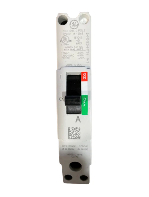 TEYF115 - General Electric Bolt-on Panelboard 277V 15A 1 pole circuit breaker 18kA@277V - Essential Electric Supply