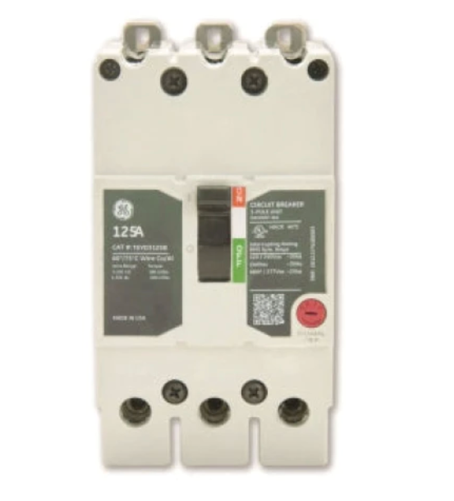 TEYH3025B - General Electric Bolt-on Panelboard 480V 25A 3 pole circuit breaker 35kA@480V - Essential Electric Supply