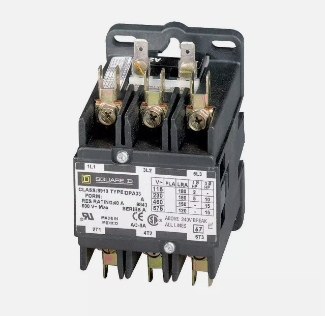 8910SYD230V06  Class 8910 Contactor  3 phase 6V 22A 440V coil - Essential Electric Supply