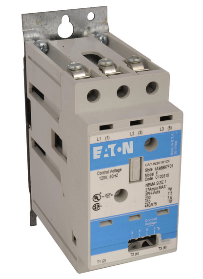 Cutler Hammer W+201K2CF Contactor | 600V 3P 27A 3 Phase Advantage Series