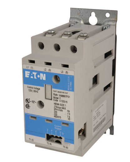 Cutler Hammer W+201K2CF Contactor | 600V 3P 27A 3 Phase Advantage Series