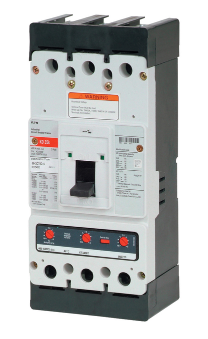 Eaton KDB3125L Circuit Breaker | 600V 125A 3P 35kA@480V Feed-Thru Series C