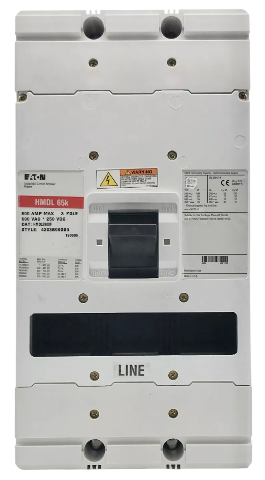 Cutler Hammer MDL3800F Circuit Breaker | Series C MDL 600V 800A