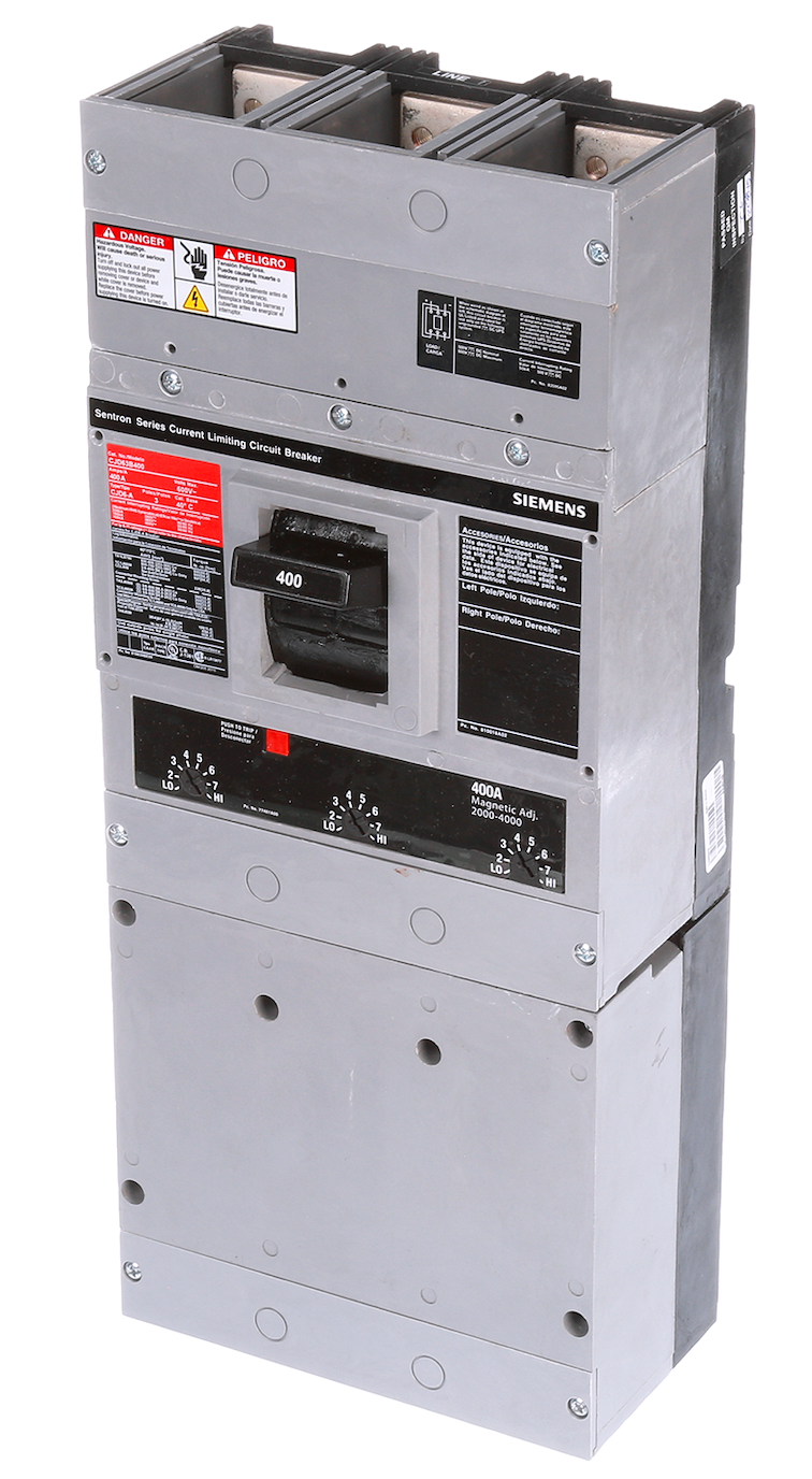 Siemens CJD63B400L Molded Case Circuit Breaker | 600V 400A 3P 150kA@480V Feed-Thru Sentron Series