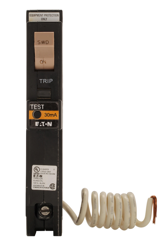 Eaton CHFN120EP Circuit Breaker | 120V 20A 1P 10kA@120V Plug-In w Pigtail CH Series