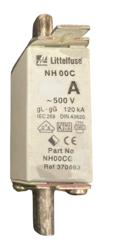 Littelfuse NH00CG100 Fuse | 500V 100A 120kA@500V gL/gG NH_G Series