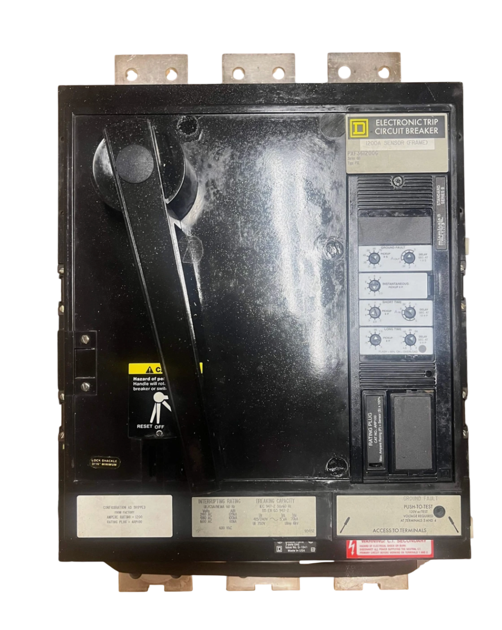 Square D PEF362000LSPL Molded Case Circuit Breaker | 600V 2000A 3P 100kA@480V Bolt-On LS