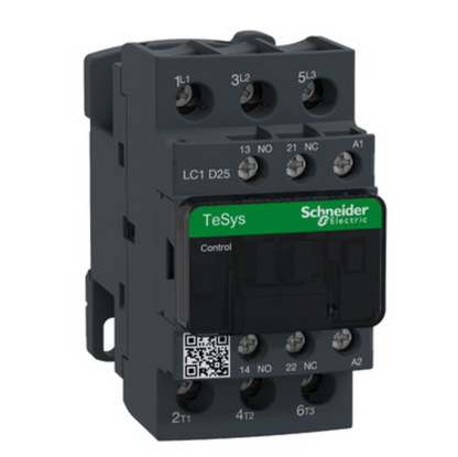 Schneider Electric LC1D25F7 Contactor 3 phase 600V 25A 110V coil TeSys D