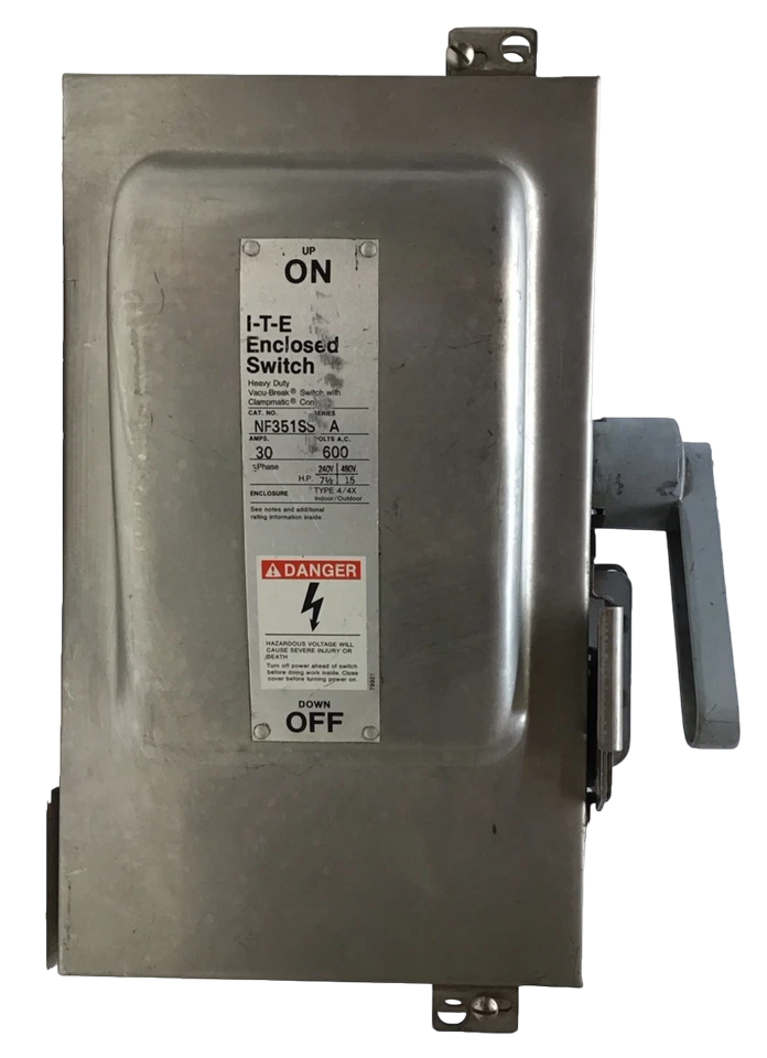 Siemens NF351SS Disconnect | 600V 30A 3P Non-Fusible VBII Series