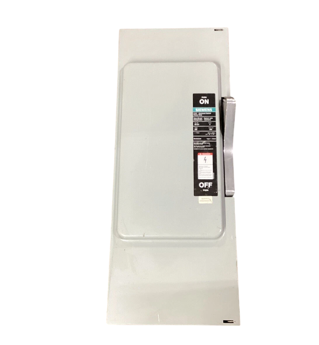 Siemens ITE Gould NF354 Disconnect Switch | 600V 200A 3P Non-Fusible Vacu-Break