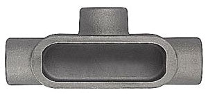 Crouse-Hinds T17SA Conduit Outlet Body | T Shape 1/2" Hubs Copper-Free Aluminum Form 7