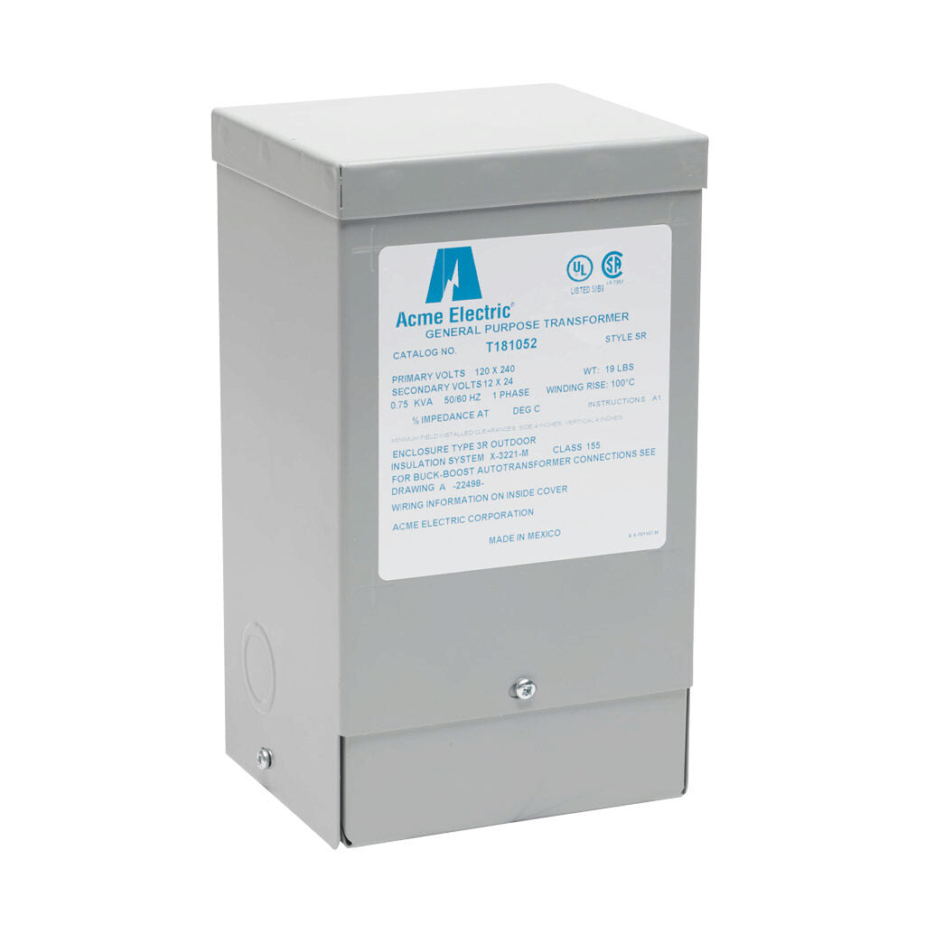 ACME T181052 Transformer | 750VA 120x240V 1P Outdoor NEMA 3R
