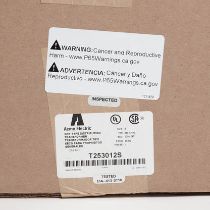 Acme Electric T253012S Transformer