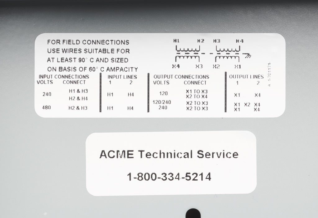 Acme Electric T253012S Transformer