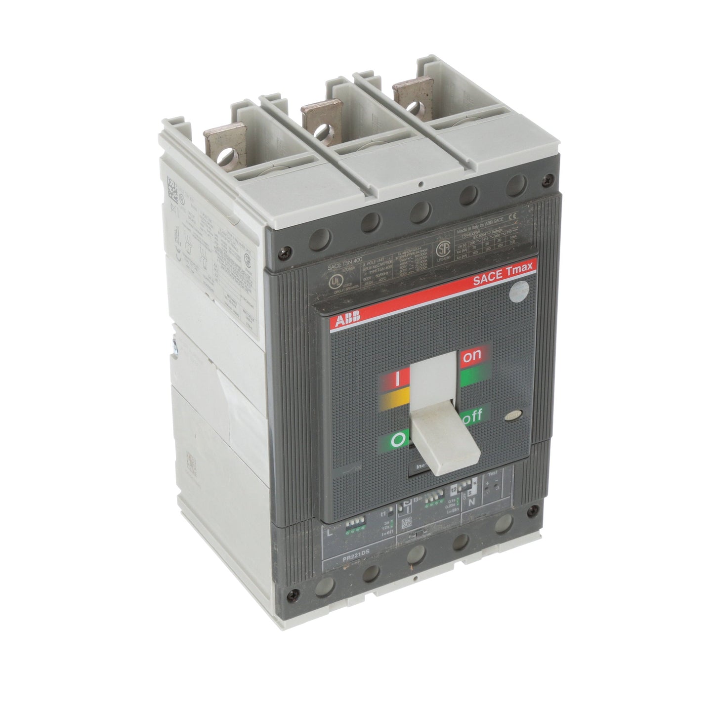 ABB T5N400BW Circuit Breaker | 600V 400A 3P 25kA@480V Bolt-On SACE Tmax