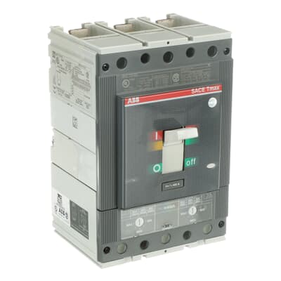 ABB T5N400TW Circuit Breaker | 600V 400A 3P 25kA@480V Bolt-On SACE Tmax