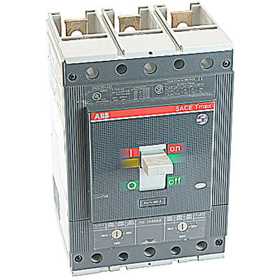 ABB T5N400TW Circuit Breaker | 600V 400A 3P 25kA@480V Bolt-On SACE Tmax