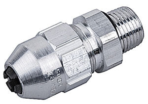 Thomas & Betts TCF05054AL Straight Connector | Copper-Free Aluminum 0.4-0.54 in Silver Grip