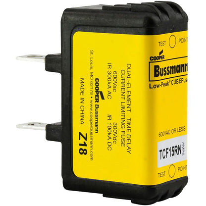 Bussmann TCF15RN Low Voltage Fuse | 600V 15A 300kA@600V TD CUBEFuse
