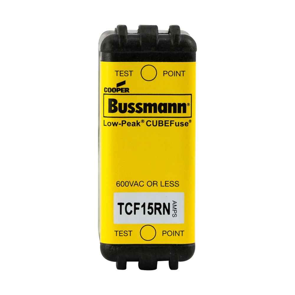 Bussmann TCF15RN Low Voltage Fuse | 600V 15A 300kA@600V TD CUBEFuse