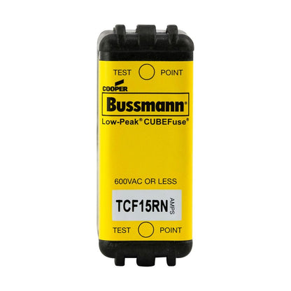 Bussmann TCF15RN Low Voltage Fuse | 600V 15A 300kA@600V TD CUBEFuse