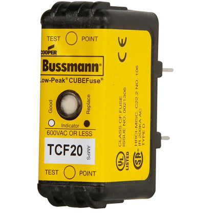 Bussmann TCF20 Fuse | 600V 20A 300kA@600V CUBEFuse